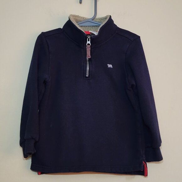 Carter's Toddler Boys Sherpa Long Sleeve Quarter-Zip Pullover Size 4T - Picture 2 of 5